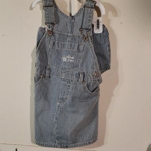 Jean dress & diaper cover set Oshkosh B'gosh